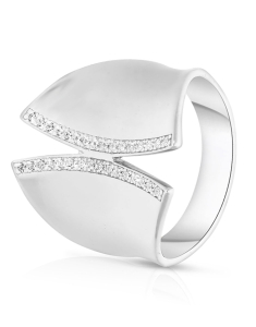 Inele BIJUTERII ARGINT 925, Inel argint 925 cu cubic zirconia RU0259-RG-RH-W, bb-shop.ro