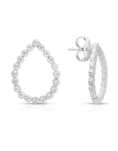 Cercei lungi dama argint, Cercei argint 925 stud lung cu cubic zirconia ER0924-EG-RH-W, bb-shop.ro