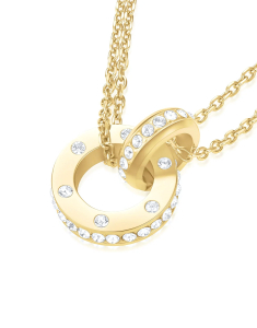 Bijuterii otel inoxidabil, Colier Rosefield cu cristale JNLCG-J1315, bb-shop.ro