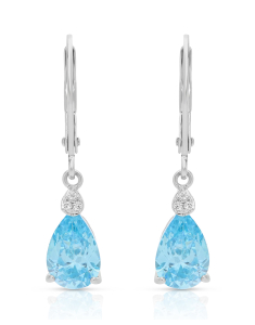 Bijuterii, Cercei argint 925 cu cubic zirconia R2AQDU250300L8QB9, bb-shop.ro