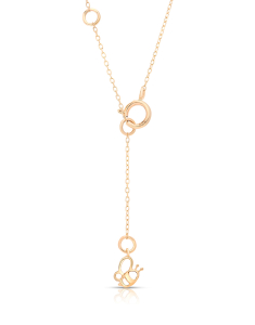 Bijuterii de lux BBEE, Colier copii Bbee aur 14 kt cu diamainte si unicorn BB76755U-EN4YT-pk, bb-shop.ro