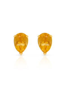 Bijuterii de lux stud, Cercei aur 18 kt stud cu citrin E1035-CT-Y, bb-shop.ro