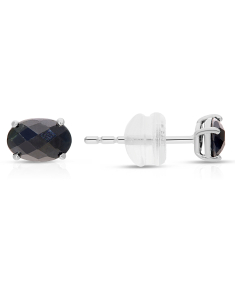 Bijuterii de lux stud, Cercei aur 18 kt stud cu safir E3227-SA-W, bb-shop.ro