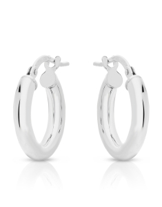 Bijuterii rotunzi dama, Cercei argint 925 rotunzi F041A-OR10-RH, bb-shop.ro