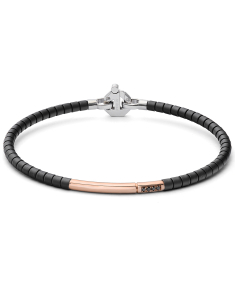 Bijuterii BARAKA, Bratara Baraka Cyborg Ceramic aur 18 kt cu diamante BR373001RODN, bb-shop.ro