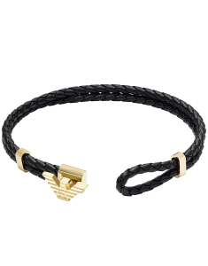 Bratari piele, Bratara Emporio Armani Eagle Logo piele EGS3321710, bb-shop.ro