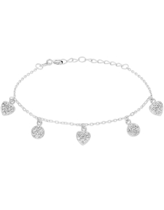 Bijuterii, Bratara argint 925 cu cubic zirconia si inima YC2948-BR-W, bb-shop.ro