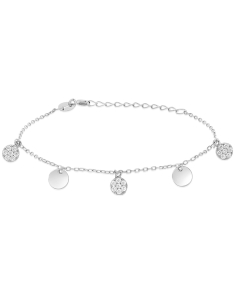 Bratari argint, Bratara argint 925 cu cubic zirconia si banut YC2957-BR-W, bb-shop.ro