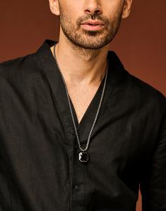 Bijuterii otel inoxidabil, Lant Frank 1967 cu agat 7FN-0055, bb-shop.ro