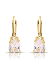 Bijuterii, Cercei copii Lilu aur 14 kt cu cubic zirconia I9CE6598-FCZ, bb-shop.ro