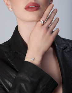 Bijuterii, Bratara Pasquale Bruni Secret Garden aur 18 kt floare cu diamante 16800B, bb-shop.ro