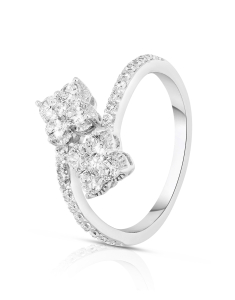 Bijuterii dama argint, Inel argint 925 floare cu cubic zirconia R4ATKD00L400L8QB0, bb-shop.ro