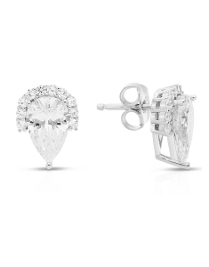 Bijuterii argint, Cercei argint 925 stud cu cubic zirconia R2AVPA007U00L8QB0, bb-shop.ro