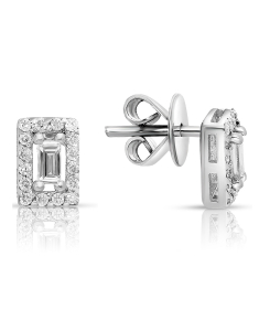 Bijuterii aur 14 kt, Cercei aur 14 kt stud cu diamante ER-114-14, bb-shop.ro