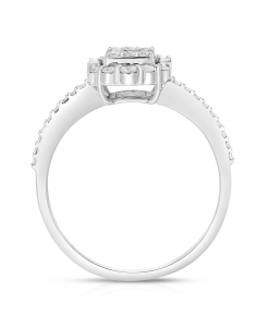 Bijuterii na diamant, Inel aur 14 kt cu diamante RG098399-114, bb-shop.ro