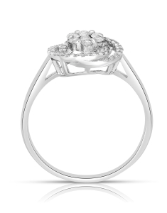 Bijuterii na aur 18 kt, Inel aur 18 kt cu diamante RG105753-118, bb-shop.ro