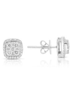 Bijuterii de lux stud, Cercei aur 18 kt stud cu diamante ER097841-118, bb-shop.ro