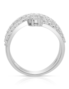 Bijuterii na aur 18 kt, Inel aur 18 kt cu diamante RG106152-118, bb-shop.ro