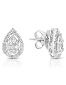 Bijuterii de lux stud, Cercei aur 18 kt stud cu diamante ER-118-115, bb-shop.ro