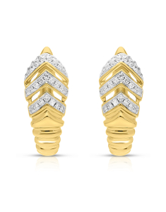 Bijuterii, Cercei aur 14 kt cu diamante SE57396-Y, bb-shop.ro