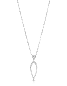 Bijuterii diamant, Colier aur 14 kt cu diamante SN27733-W, bb-shop.ro