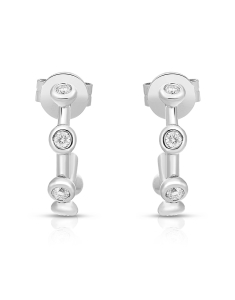 Bijuterii aur, Cercei aur 14 kt stud cu diamante SE45416-W, bb-shop.ro