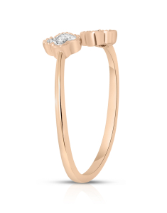 Bijuterii, Inel 365 Love aur 14 kt floare cu diamante negre AS54050Q-LD4RP, bb-shop.ro