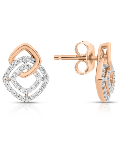 Bijuterii dama, Cercei 365 Love aur 14 kt stud cu diamante KI53866W-WD4RV, bb-shop.ro