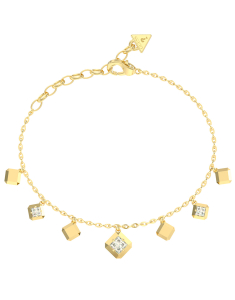 Bijuterii na dama cristal, Bratara Guess Ace Of Diamonds cu cristale JUBB06179JWYG, bb-shop.ro