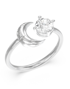 Bijuterii GUESS, Inel Guess Aurora cu cristale JUBR06237JWRH, bb-shop.ro