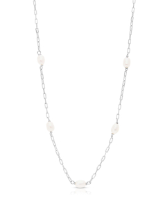 Bijuterii argint, Colier argint 925 cu perle PSG1089-RH-W, bb-shop.ro