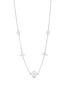 Bijuterii BIJUTERII ARGINT 925, Colier argint 925 cu floare PSG1084-RH, bb-shop.ro