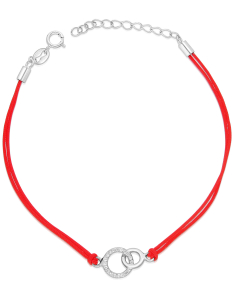 Bratari dama argint, Bratara argint 925 snur cu cubic zirconia PSB1186-RH-R-W-cerc, bb-shop.ro