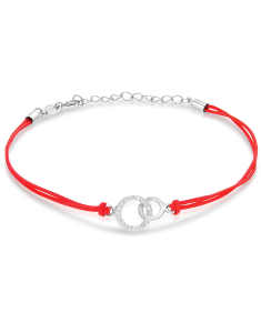 Bratari dama argint, Bratara argint 925 snur cu cubic zirconia PSB1186-RH-R-W-cerc, bb-shop.ro