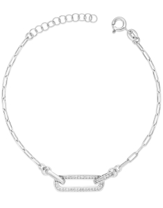 Bratari dama argint, Bratara argint 925 cu cubic zirconia PSB0731-RH-W, bb-shop.ro