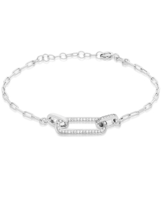Bratari dama argint, Bratara argint 925 cu cubic zirconia PSB0731-RH-W, bb-shop.ro