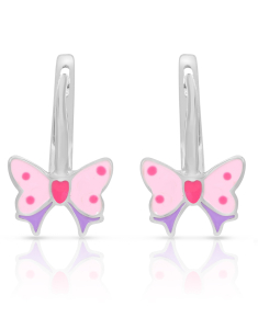 Bijuterii MARIBELLE, Cercei copii Maribelle argint 925 cu fundita PSOK0019-RH-PLL, bb-shop.ro