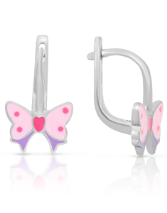 Bijuterii MARIBELLE, Cercei copii Maribelle argint 925 cu fundita PSOK0019-RH-PLL, bb-shop.ro