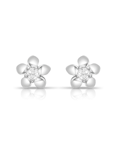 Bijuterii MARIBELLE, Cercei copii Maribelle argint 925 stud floricica cu cubic zirconia PSOK0084-RH-W, bb-shop.ro