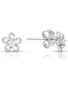 Bijuterii MARIBELLE, Cercei copii Maribelle argint 925 stud floricica cu cubic zirconia PSOK0084-RH-W, bb-shop.ro