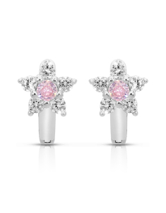 Bijuterii MARIBELLE, Cercei copii Maribelle argint 925 cu floricica PSOK0174-RH-PW, bb-shop.ro