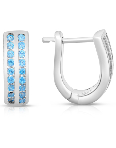 Bijuterii MARIBELLE, Cercei copii Maribelle argint 925 cu cubic zirconia PSOK0176-RH-BL, bb-shop.ro