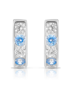 Bijuterii MARIBELLE, Cercei copii Maribelle argint 925 cu cubic zirconia PSOR0275-RH-LT.BLW, bb-shop.ro