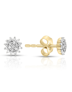 Bijuterii aur, Cercei 365 Love aur 14 kt stud cu diamante KA51209W-WD4YV, bb-shop.ro