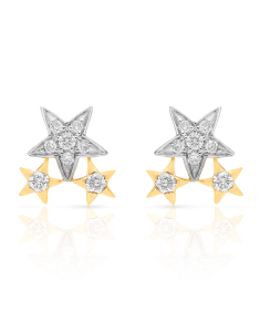 Bijuterii aur, Cercei Vida I'm Diva aur 18 kt stud cu diamante DI48896W-WD8YP, bb-shop.ro