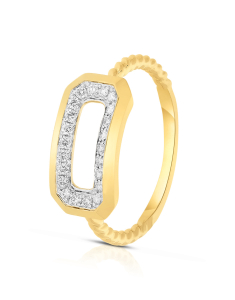 Bijuterii aur, Inel Vida I'm Diva aur 18 kt cu diamante DI49445Q-WD8YP, bb-shop.ro