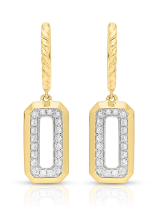 Bijuterii aur, Cercei Vida I'm Diva aur 18 kt cu diamante DI49445W-WD8YP, bb-shop.ro