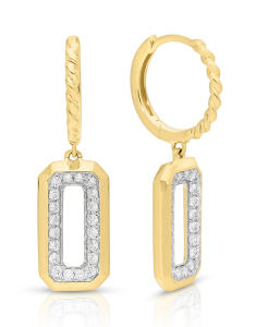 Bijuterii aur, Cercei Vida I'm Diva aur 18 kt cu diamante DI49445W-WD8YP, bb-shop.ro