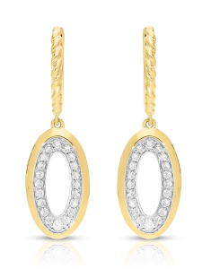 Bijuterii de lux aur, Cercei Vida I'm Diva aur 18 kt cu diamante DI49447W-WD8YP, bb-shop.ro