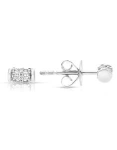 Bijuterii de lux aur 18 kt aur, Cercei Vida I'm Diva aur 18 kt stud cu diamante DI49810W-WD8WP, bb-shop.ro